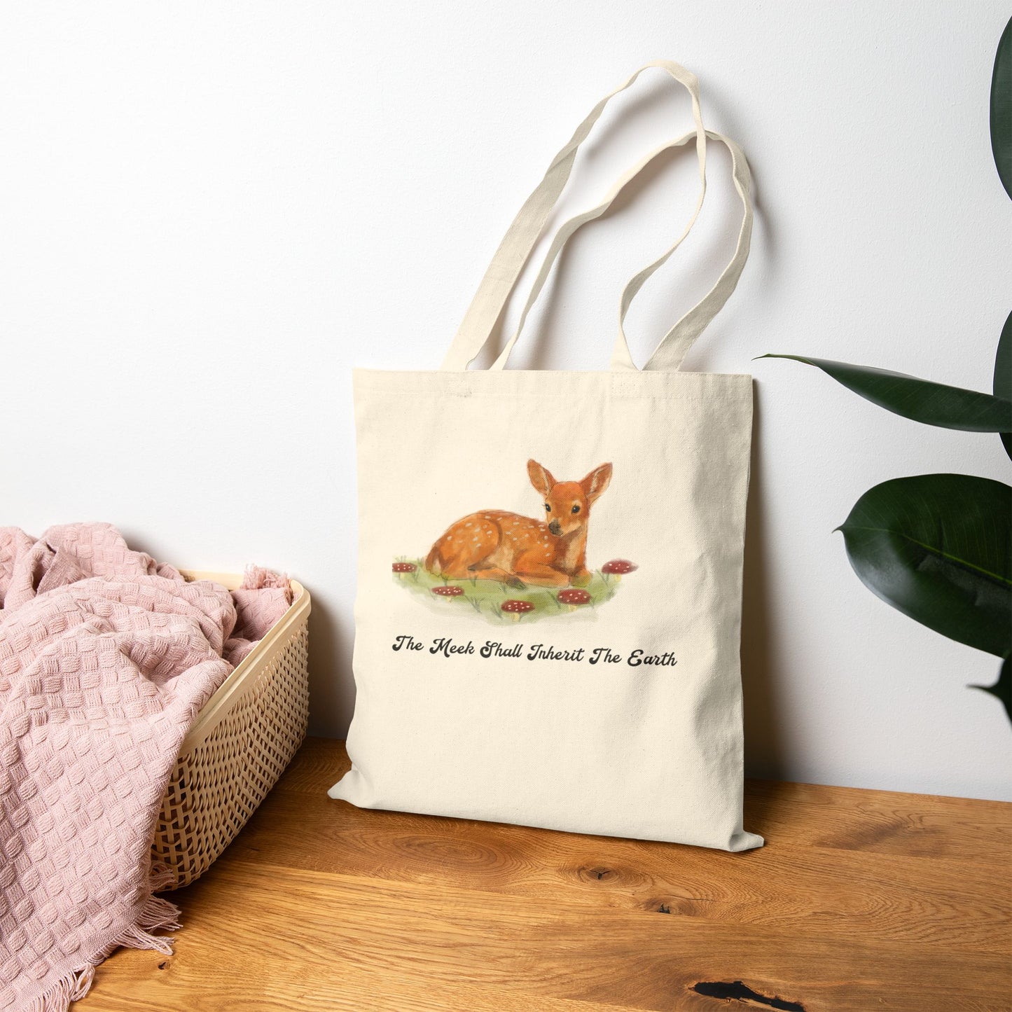 The Meek Shall Inherit the Earth tote bag