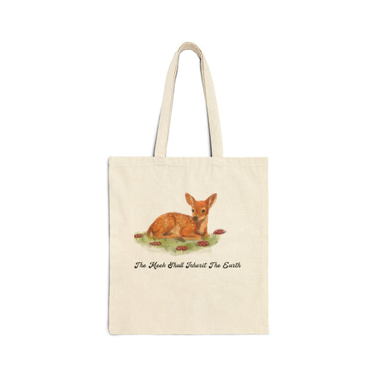 The Meek Shall Inherit the Earth tote bag