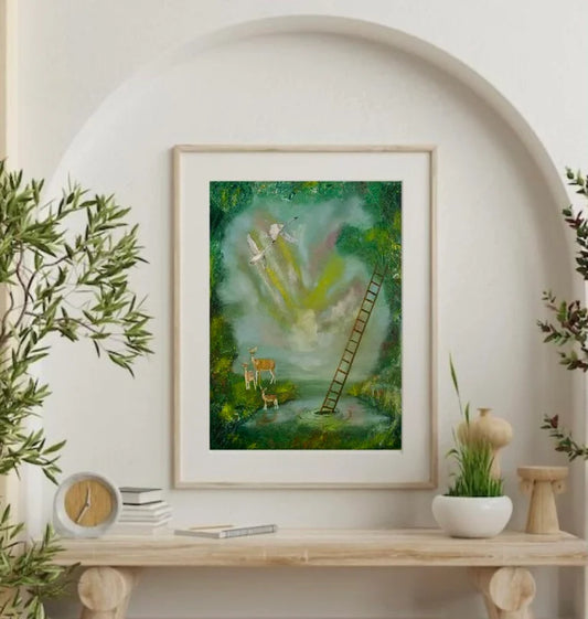 "Ascension" embellished prints