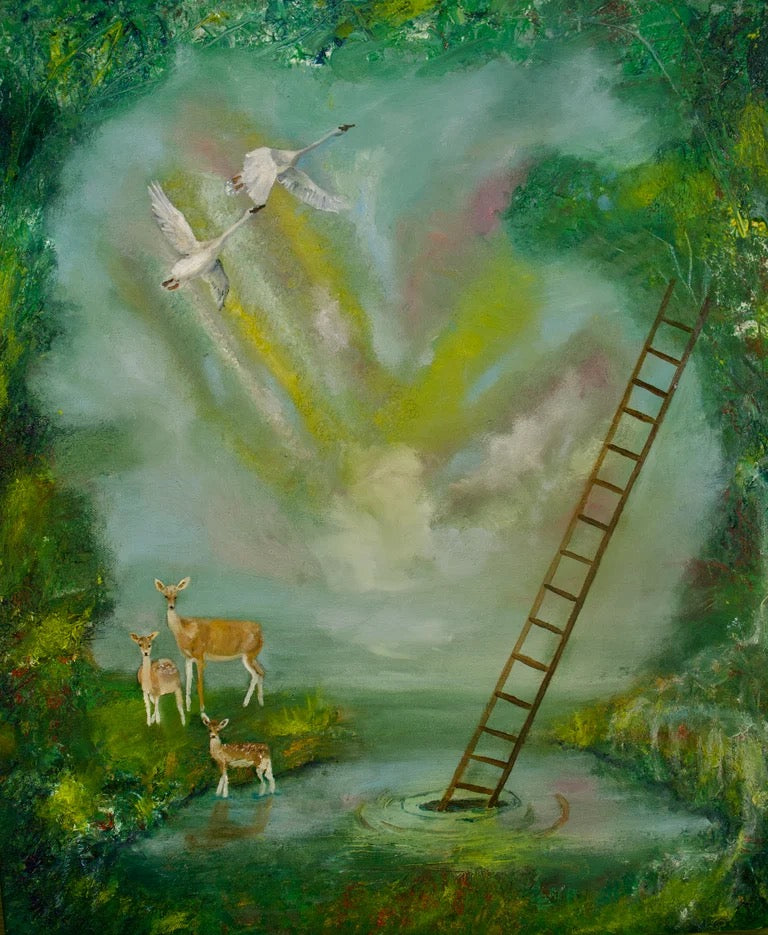 "Ascension" embellished prints